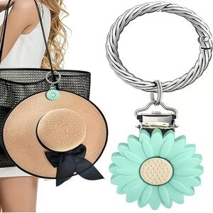 🆕️🪻 BLUE FLORAL HAT CLIP 🪻